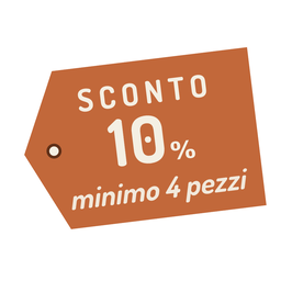 Extra sconto del 10% con l'acquisto di 4 pezzi assortiti