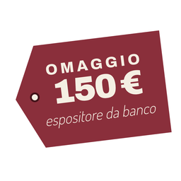 Espositore da banco in omaggio con l'acquisto di almeno 150€ di prodotti Unico