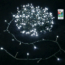 CATENA LUMINOSA A BATTERIA 3AA CON SENSORE MUSICALE, LUCE FREDDA, 2M