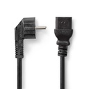 SPINA CON CONTATTO DI TERRA MASCHIO IEC-320-C19 90°/DRITTA 2M NE