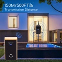 Campanello digitale wireless AC nero e oro