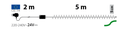 CATENA TLE 100 LED BLU 5MM SERIE EX CONTROLLER 8G 24V ESTERN - Schema