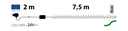 CATENA TLE 180 LED BLU 5MM SERIE EX CONTROLLER 8G 24V ESTERN - Schema
