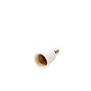 ADATTATORE PORTALAMPADA SPINA E14 E PRESA E27 BIANCO TE - foto 1