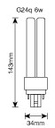 LED PL G24Q 6W 230V 4PIN 4000K IMPERIA disegno