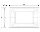 PLACCA VIMAR PLANA 3 MODULI TECNOPOLIMERO REFLEX NEVE
