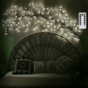PIANTA RAMPICANTE LUMINOSA AD APPLIQUE USB 144 LED LUCE FREDDA CON TELECOMANDO 3M+2,3M