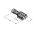 CAPICORDA TOTALMENTE ISOLATO FEMMINA 6.3X0.8 MM GIALLO 100PZ. ZIPPO