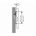 92402574 SUPPORTO FISSO PARETE 32 - 60 LCD O PLASMA BRAVO