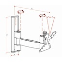 92402555 LCD2 NERO SUPPORTO TV 2 SNODI 10-30 BRAVO