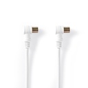 CAVO ANTENNA M/F IEC PLACCATO NICKEL  75 OHM  DOPPIO SCHERMO 90°  3.0M BN