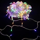 CATENA LUMINOSA CON LUCI A TESTA PIATTA RGBY 20M IP44  INT/EST