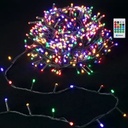 Catena luminosa a batteria 3AA con sensore musicale, RGBY, 10M