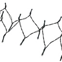 Catena luminosa a batteria 3AA con sensore musicale, RGBY, 10M