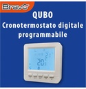 CRONOTERMOSTATO DIGITALE BRAVO MODELLO CRONOTERMOSTATO QUBO PROGRAMMAZIONE SETTIMANALE E GIORNALIERA PERSONALIZZABILE IN 6 FASI