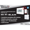 CRONOTERMOSTATO DIGITALE BRAVO MODELLO CRONOTERMOSTATO GLAM WI-FI   PROGRAMMAZIONE GIORNALIERA E SETTIMANALE CON APP DA SMARTPHONE