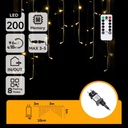 TENDA BASSA TENS.COLL.IN SERIE 2700K 3M+3M*1M 200LED 30FILI IP44