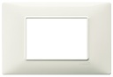 PLACCA VIMAR A 3 MODULI IN PLASTICA AVORIO SERIE VIMAR PLANA 