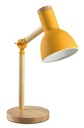 LAMPADA DA TAVOLO IMPERIA WOODY IN METALLO CON FINITURA IN LEGNO GIALLA E27