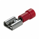 CAPICORDA PREISOLATO FEMMINA 4.8X0.8 MM ROSSO 100 PZ.ZIPPO