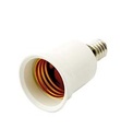 ADATTATORE PORTALAMPADA SPINA E14 E PRESA E27 BIANCO TERMOPLASTICO