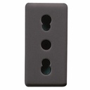 FRUTTO GEWISS PRESA BIVALENTE 10/16A DA INCASSO 10/16 250V SERIE SYSTEM BLACK
