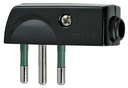 SPINA CIVILE VIMAR PIATTA A SQUADRA 90° 2P+T10A S11 250V NERO