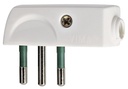 SPINA CIVILE VIMAR PIATTA A SQUADRA 90° 2P+T 10A S11  250V BIANCO