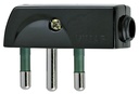 SPINA CIVILE VIMAR PIATTA A SQUADRA 90° 2P+T16A 250V NERO