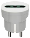 ADATTATORE CIVILE VIMAR 1 SPINA 2P+T 16A S31 TEDESCO/FRANCESE BIPRESA 2P+T 16A P17-P11 250V BIANCO