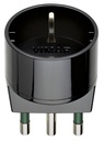 ADATTATORE CIVILE VIMAR SPINA 2P+T 16A S17 PRESA 2P+T 16A P30 SCHUKO NERO