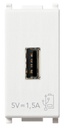 FRUTTO VIMAR PRESA USB 5V 1,5A BIANCO 1 POSTO SERIE PLANA