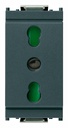 FRUTTO VIMAR PRESA BIVALENTE 10/16A DA INCASSO 10/16A 250V SERIE IDEA GRIGIO