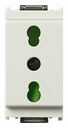 FRUTTO VIMAR PRESA BIVALENTE 10/16A DA INCASSO 10/16A 250V SERIE IDEA BIANCO