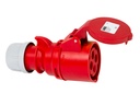 PRESA INDUSTRIALE VOLANTE 3P+T 16A 400V IP44 ROSSO