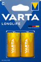 PILE VARTA ALKALINE LONGLIFE TORCIA D BL. 2 4120
