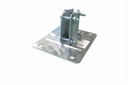 PIASTRA POSA A TERRA SYNCRO 20X15CM PER PALO MAX Ø50MM 