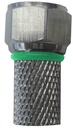 CONNETTORE SYNCRO SATELLITARE "F" CON O-RING PER CAVO ANTENNA COASSIALE Ø6.7MM