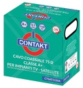 CAVO ANTENNA COASSIALE CONTAKT 75 OHM IN CLASSE A+ DA 5,1 MM ROLL BOX 150MT