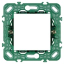 SUPPORTO VIMAR  A 2 MODULI PER SCATOLA ROTONDA CON GRIFFE METALLICHE INT 71 SERIE VIMAR PLANA  