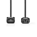 CAVO DI ALIMENTAZIONE DA SPINA IEC320 C-14 A PRESA IEC320 C-13 - 2MT.
