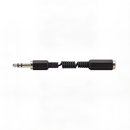 [ELS50JF] CAVO DI RACCORDO SPIR. ESTENSIBILE 1XJACK 6.3 M ST + 1 PLUG 6.3 F ST  1.5MT GBL