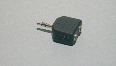 [GP313500] ADATTATORE SPINA DIAM.3.5 STEREO / 2 PRESE 3.5MM STEREO  STAR