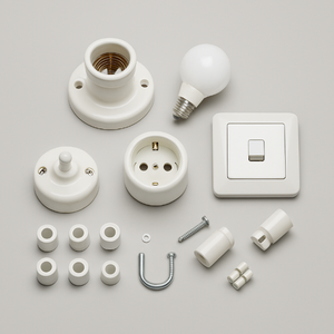 Illuminazione / Componenti x impianti in Porcellana