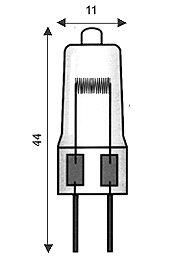 LAMPADA ALOGENA ALRLUX BISPINA G6.35 50W 12V