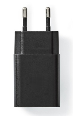 CARICATORE UNICO DA RETE NERO PRESA USB-A 2.4A  12W 