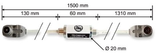 CAVO ANTENNA SYNCRO LTE CON FILTRO INTEGRATO 1,5MT. CON CONNETTORI SPINA - PRESA  IN PRESSOFUSI