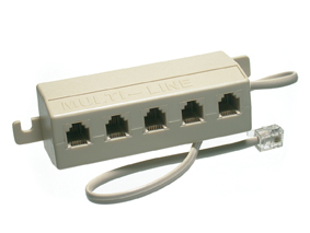 MULTIPRESA ADSL TELEFONICA CON 2 PRESE FILTRATE STAR