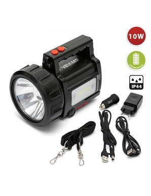 ASTUCCIO RIC.LED 10W 3.7V3000MAH 120LMN PB+PW BANK IP44  VELAMP