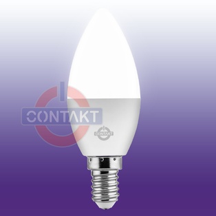 LAMPADA LED CONTAKT OLIVA C37 ALTA EFFICIENZA 6W 560LM E14 3000K 30000H
